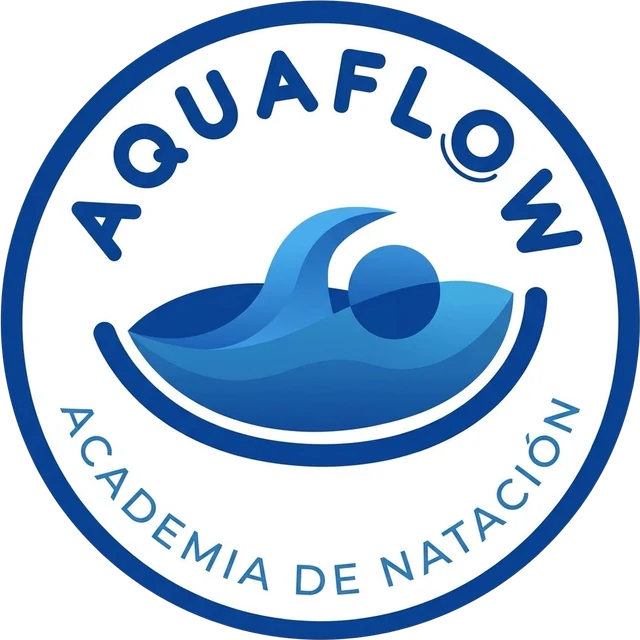 Sello de Aquaflow, academia de natación